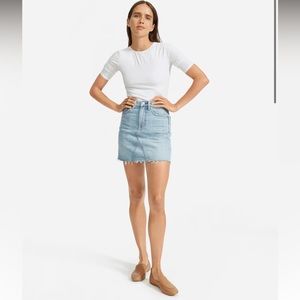Everlane The Short-Sleeve Crew Neck Bodysuit in M